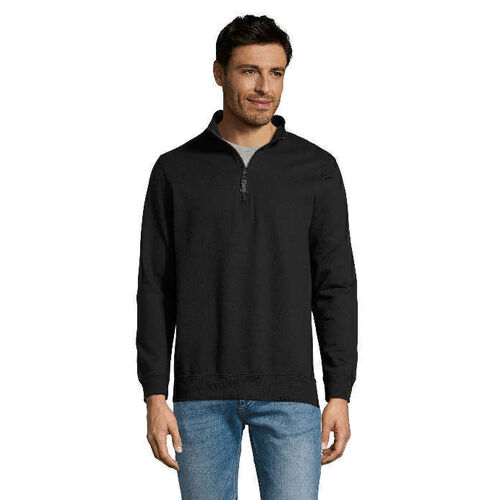 SWEAT COL CAMIONNEUR NOIR