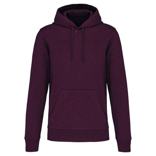 Sweat-shirt &agrave; capuche K4027 WINE HEATHER