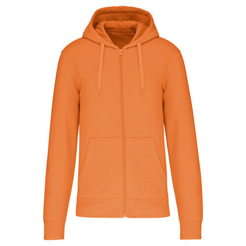 Sweat-shirt full zip &agrave; capuche K4030 LIGHT ORANGE