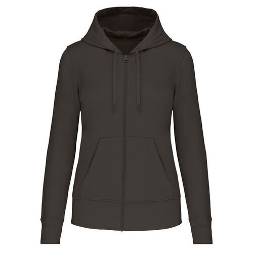 Sweat-shirt full zip &agrave; capuche K4031 DARK GREY