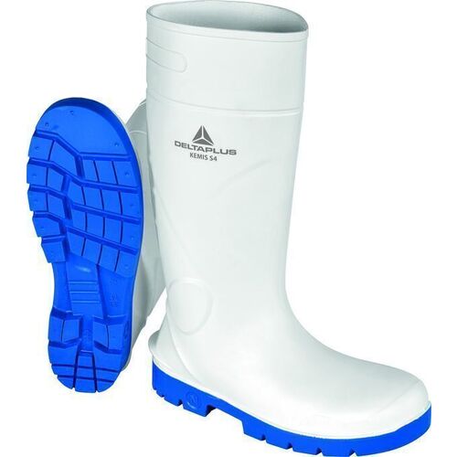 Bottes de s&eacute;curit&eacute; KEMIS S4 SRC CI BLANC BLEU