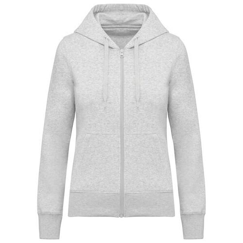Sweat-shirt full zip &agrave; capuche K4031 ASH HEATHER